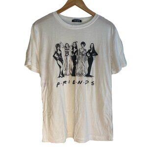 Spooky Goth Friends T-Shirt Halloween Cotton Tee Large